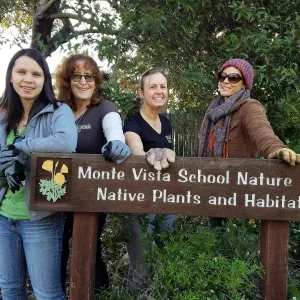 Martin Luther King Day of Service, SBBG staff working at Monte Vista School