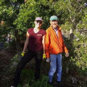 Martin Luther King Day of Service, SBBG staff working at Monte Vista School