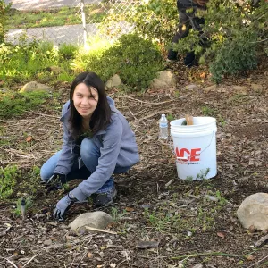 Martin Luther King Day of Service, SBBG staff working at Monte Vista School