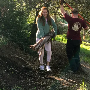 Martin Luther King Day of Service, SBBG staff working at Monte Vista School