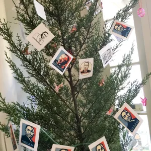 Martin Luther King Day of Service Tree in Volunteer Cottage