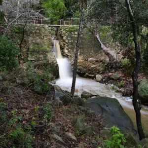 Mission Dam waterfall