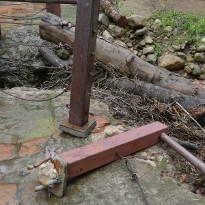 Mission Dam railing damaged in the February 17 2017 rainstorm