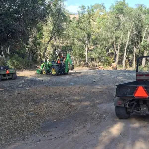 Getting ready for soil stock pile at Hansen archeological site