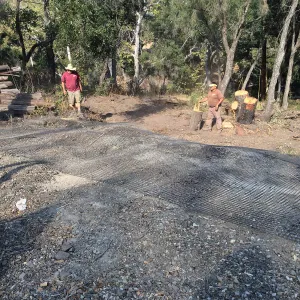 Getting ready for soil stock pile at Hansen archeological site