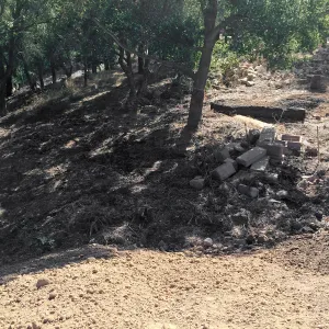 Dirt stockpile at Hansen site