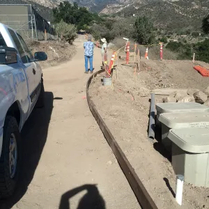 Construction of Pritzlaff Conservation Center, driveway to upper parking lot