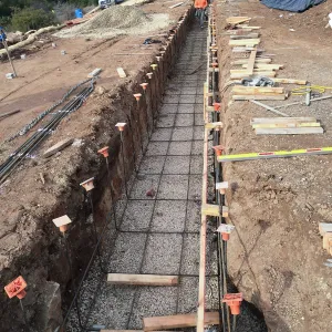 Construction of the rill at the Pritzlaff Conservation Center