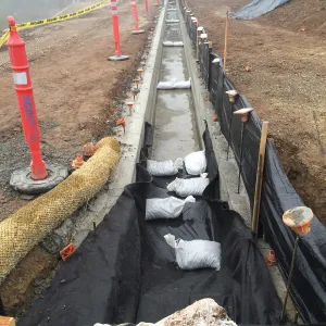 Rill installation at the Pritzlaff Conservation Center