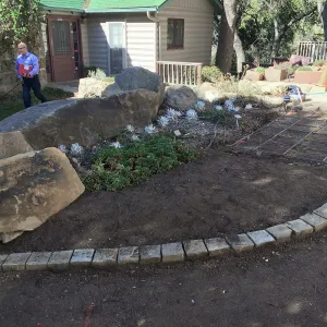 Flagstone area, Water Wise Home Garden