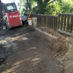 New path to Cottage and Water Wise Home Garden