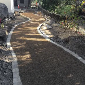 New Eco-Pave path around Cottage and Water Wise Home Garden