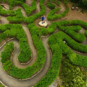 Aerial view of Centennial Maze