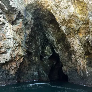 Santa Rosa Island Trip, Painted Cave on Santa Cruz Island from boat