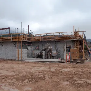Pritzlaff Conservation Center Construction, exterior looking east