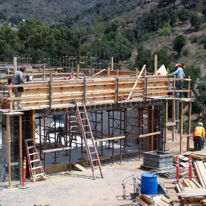 Pritzlaff Conservation Center Construction, Exterior looking northeast