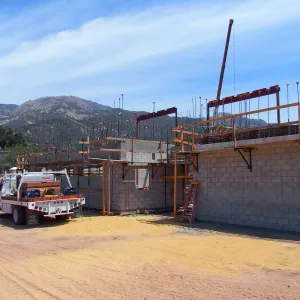 Pritzlaff Conservation Center Construction, Exterior looking northeast