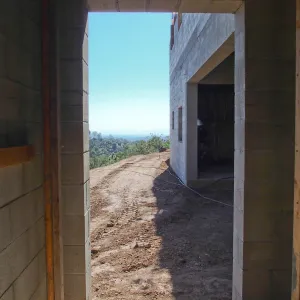 Pritzlaff Conservation Center construction, east wall looking south