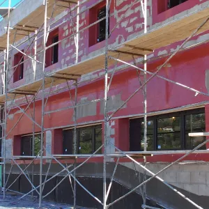 Pritzlaff Conservation Center construction, north end of west face
