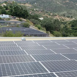 Pritzlaff Conservation Center construction, solar panels on roof
