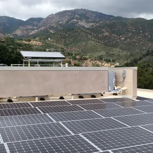 Pritzlaff Conservation Center construction, solar panels on roof