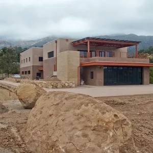 Pritzlaff Conservation Center construction, exterior looking northeast