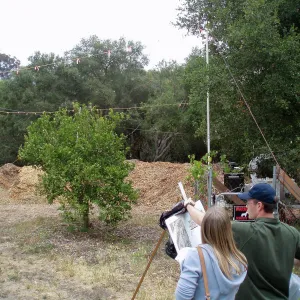 Story poles at Hansen Site, Vital Mission Plan