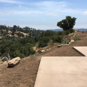 East side retaining wall, Pritzlaff Conservation Center Construction