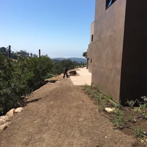 East side Island View Garden construction