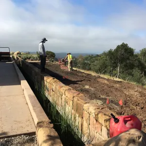 Pritzlaff Conservation Center rill west side landscaping