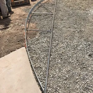 Construction of Island Sculpture at the Island View Garden