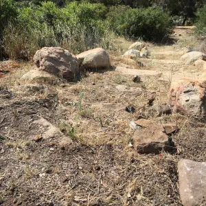 Before reconstruction of stairs down south slope of Island View Garden