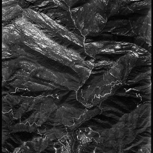 Aerial photograph of SBBG and vicinity