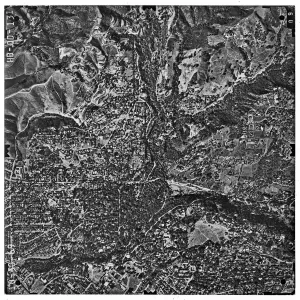 Aerial photograph of SBBG and vicinity