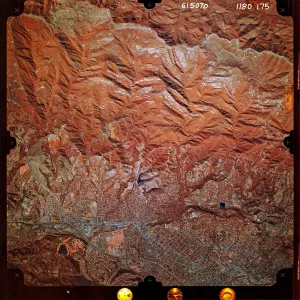Infrared aerial photograph of SBBG and vicinity