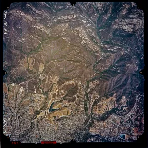 Aerial photograph of SBBG and vicinity