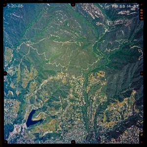 Aerial photograph of SBBG and vicinity