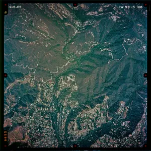 Aerial photograph of SBBG and vicinity