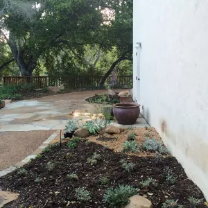 Water Wise Home Garden shortly after planting