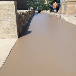New sidewalk north side of Conservation Center