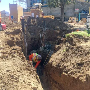 Backflow Preventer installation at the Pritzlaff Conservation Center