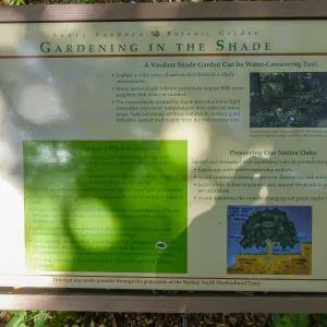 Gardening in the Shade interpretation panel