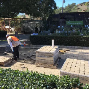 Removing Courtyard pavers