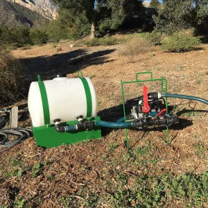 Testing the Hydroseeder