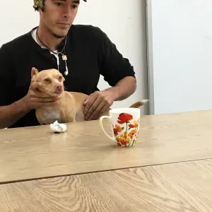 Adam Kuster and Ginger