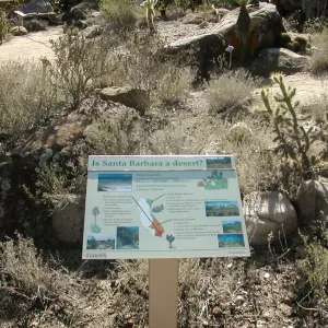 â€œIs Santa Barbara a Desert?â€ interpretive signage