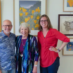 Walking Through the Seasons (at the Garden) opening reception for artist Patti Jacquemain