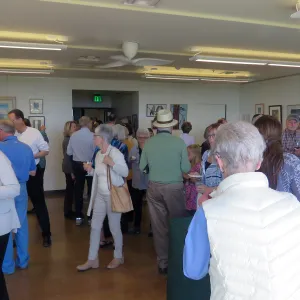 Walking Through the Seasons (at the Garden) opening reception for artist Patti Jacquemain