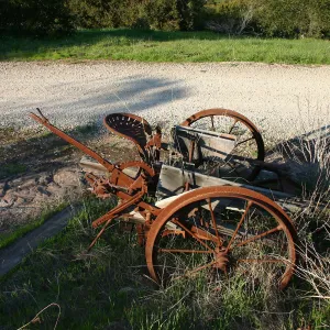 Old farm implement at Hay Hill Property