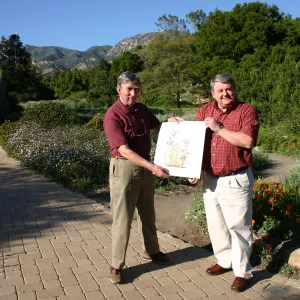 Patrick O'Hara and Ed Schneider with â€œIris and Lilyâ€